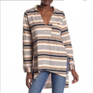 Free People Beach Striped Day Pullover